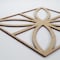 Ekena Millwork Large Swansea Decorative Fretwork Wood Wall Panels, Hickory, 23 3/8"W x 23 3/8"H x 3/8"T WALW24X24X0375SWNHI - alternate 4